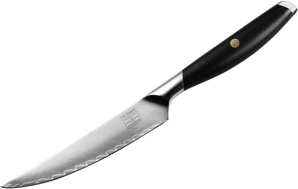 F.N. Sharp Damascus Steak Knives Hot on Sale