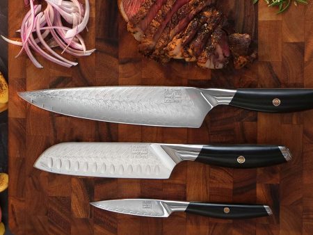 F.N. Sharp Japanese Damascus 3 Knife Set Online Sale