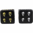 Silver and Gold Skull Dice Set on Sale