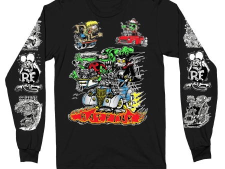 Rat Fink Collage Long Sleeve Shirt Sale