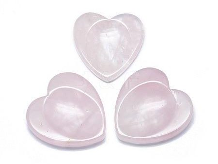 Rose Quartz Heart Worry Stone for Emotional Trauma Online now