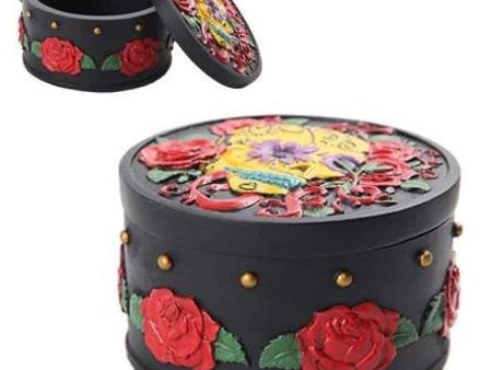 Day of the Dead Black Trinket Box Supply