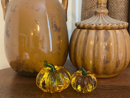 Glass Pumpkin Set Supply