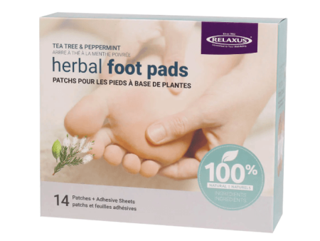 Tea Tree Peppermint Herbal Detox Foot Pads (Pack of 14) Hot on Sale