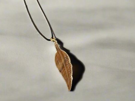 Tiger s Eye Leaf Gemstone Necklace – Focus, Strength, and Positivity Online Sale