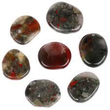 African Blood Stone Worry Stone - for protection and support from negativity Discount