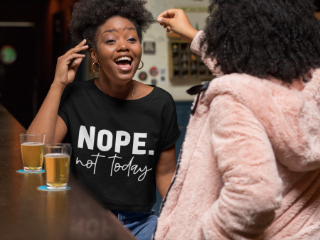 Nope, Not Today  Women s Heritage Cropped T-Shirt Online now