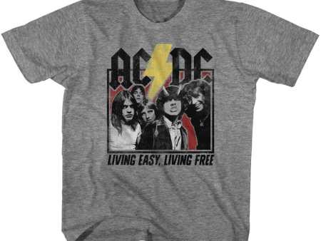 AC DC Living Easy Living Free Kids T-Shirt Sale