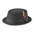 Wool Felt Pork Pie Fedora by New York Hat Co. For Sale