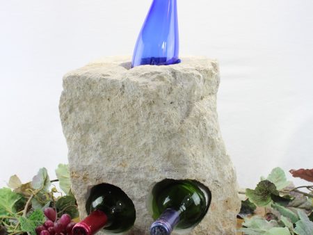 Stone Wine Bottle Holder W103 SOLD For Discount