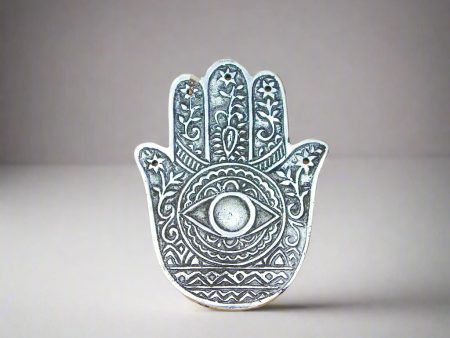 Hand of Compassion Hamsa Aluminum Incense Burner Fashion