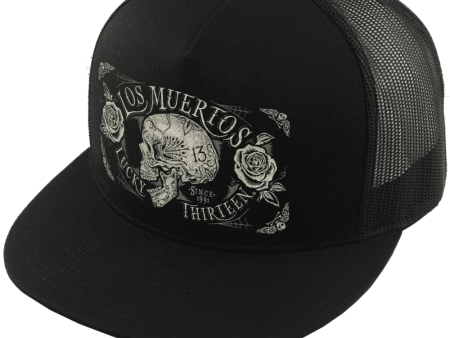 Lucky 13 Trucker Hat Dead Skull Supply