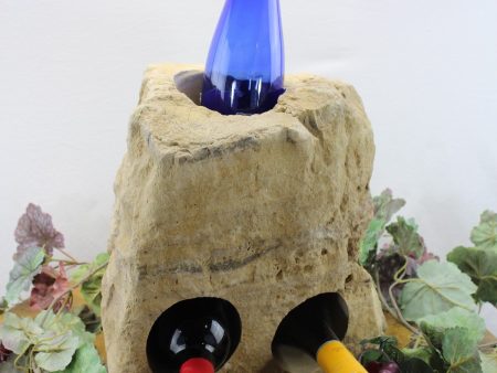 Stone Wine Bottle Holder W107 SOLD Discount