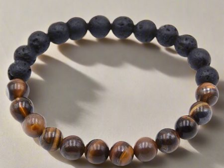 Eye Of The Tiger | Tiger s Eye Crystal Beaded Bracelet – Find Strength and Motivation on Sale