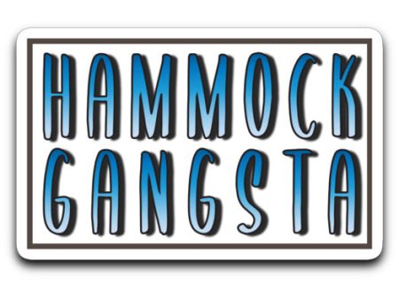 Hammock Gangsta Hammock Camping Sticker disco Sale