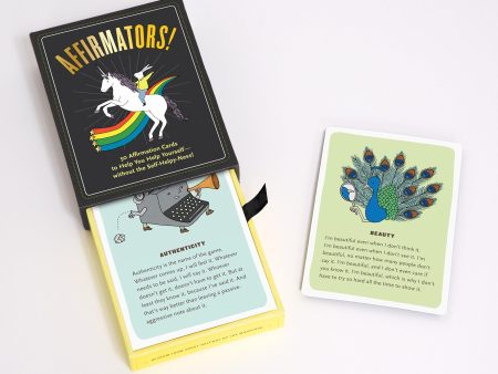 Affirmators! 50 Affirmation Cards to Help You Help Yourself—without the Self-Helpy-Ness! Hot on Sale