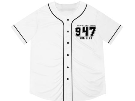 Atlanta s Party Station Men s Baseball Jersey (White) For Sale