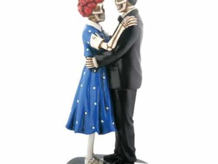 50s Skeleton Couple Dancing Figurine Online Hot Sale