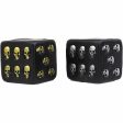 Silver and Gold Skull Dice Set on Sale