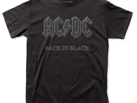 ACDC Back in Black T-Shirt Hot on Sale