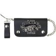 Lucky 13 Wallet Rat Rod 6  Bi-Fold w Chain For Cheap