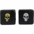 Silver and Gold Skull Dice Set on Sale