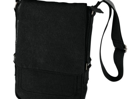 Black Canvas Military Tech Bag Online now