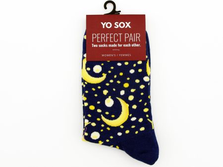 Ladies Cozy Moon Socks Cheap