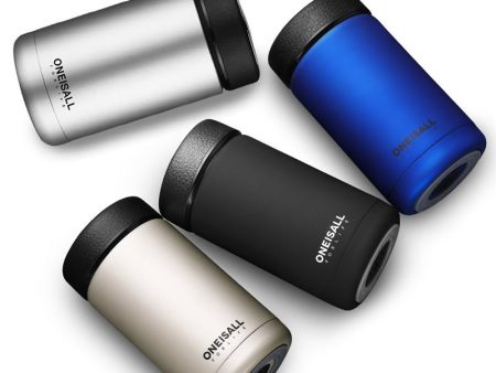 ONEISALL 400ml Portable Stainless Steel Vacuum Flask Mini Thermos Cup Leak-proof Water Bottle Online Sale