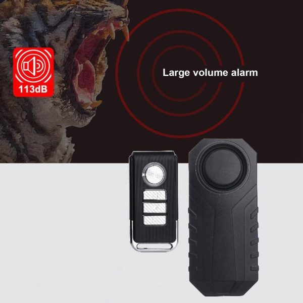 Wireless Remote Control Alarm Bicycle Car Vibration Alarm Safety Lock Discount