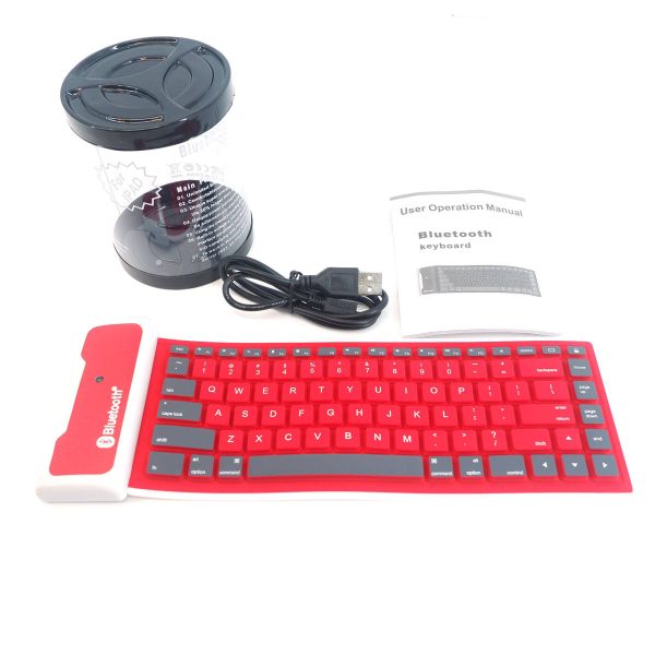 Rechargeable Silicon Bluetooth Keyboard Discount